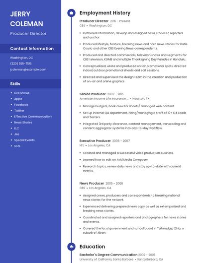 Resume example 4