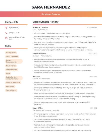 Resume example 3