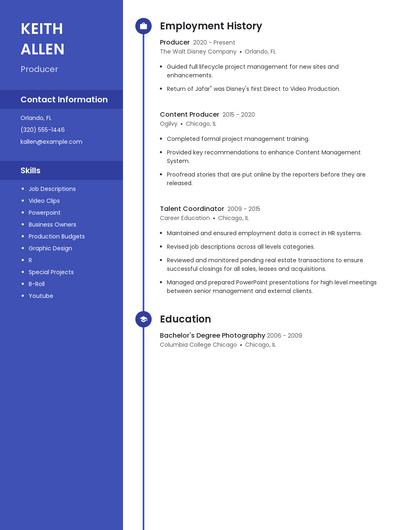Resume example 5