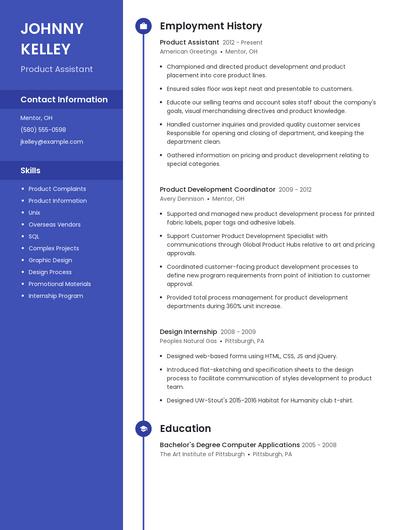 Resume example 4