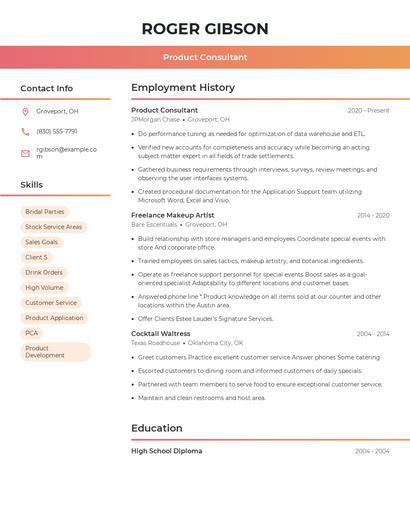 Resume example 3