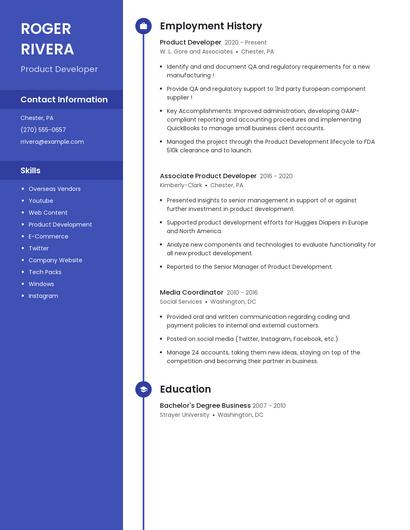 Resume example 4