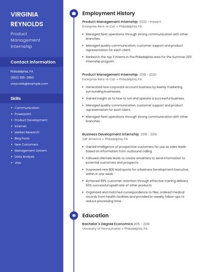 Resume example 5