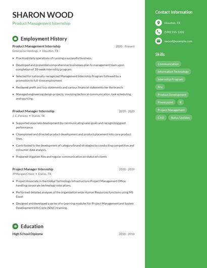 Resume example 4