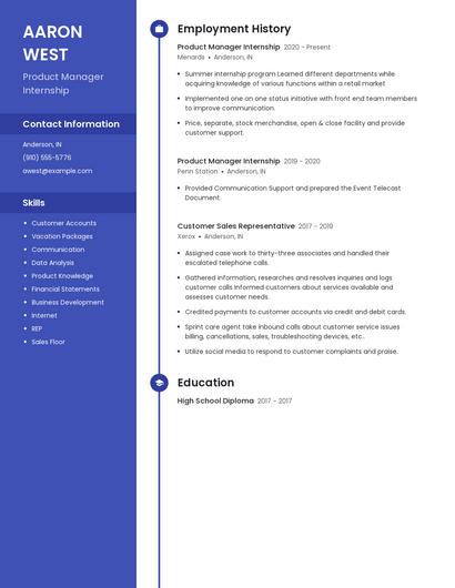 Resume example 5