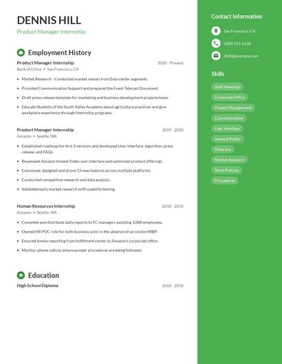 Resume example 4