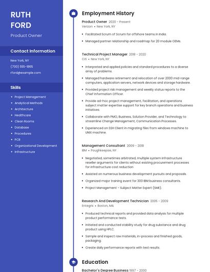 Resume example 4