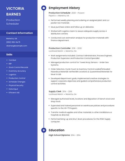 Resume example 5