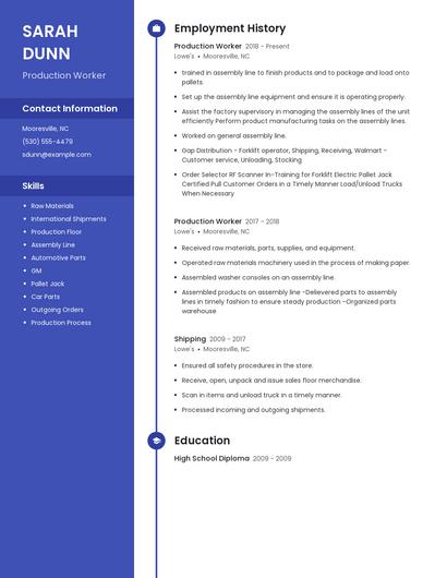 Resume example 4