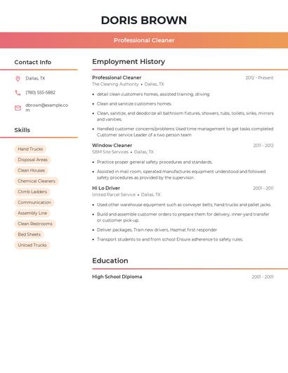 Resume example 3
