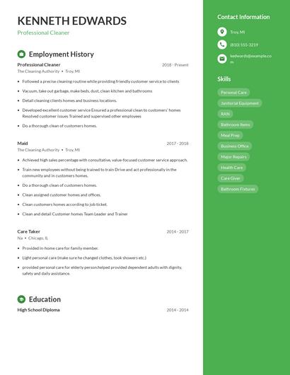 Resume example 5