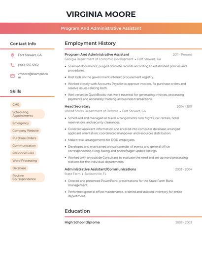 Resume example 3