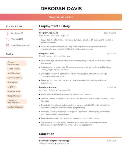 Resume example 3