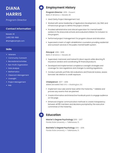 Resume example 4