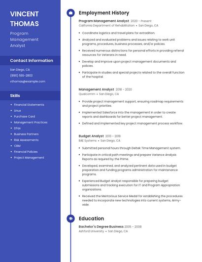 Resume example 4