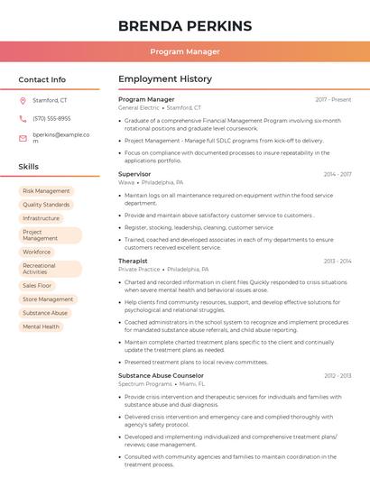 Resume example 3