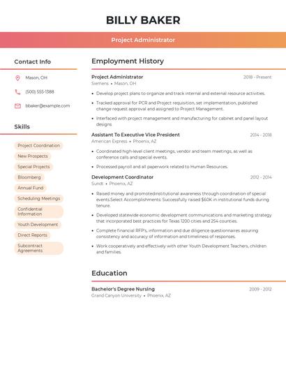 Resume example 3