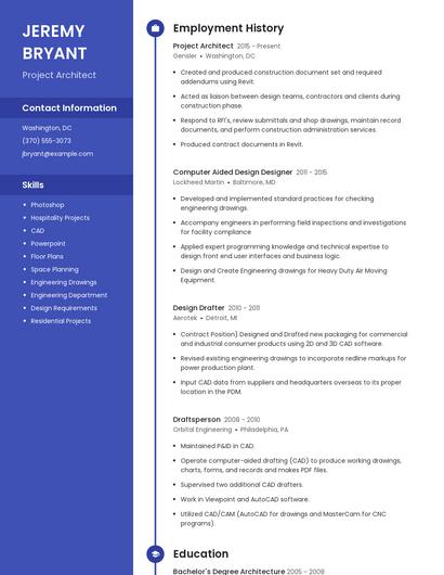 Resume example 5