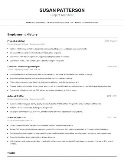 Resume example 2