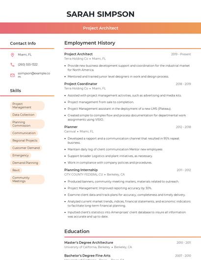 Resume example 3