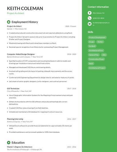 Resume example 4