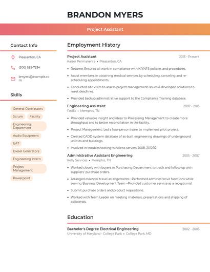 Resume example 3