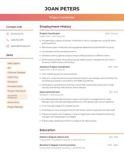 Resume example 3