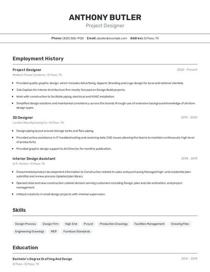 Resume example 2