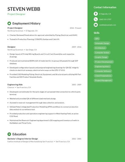 Resume example 4