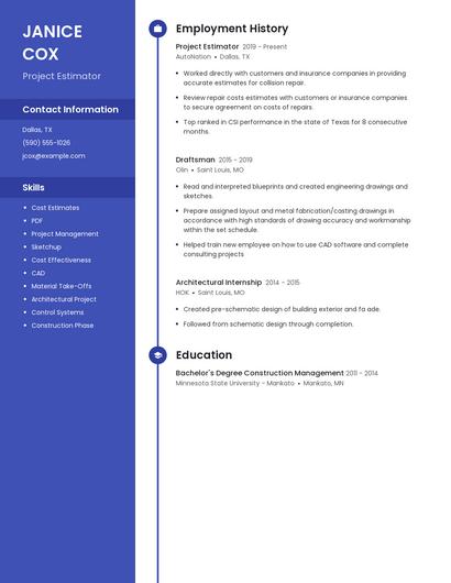 Resume example 5