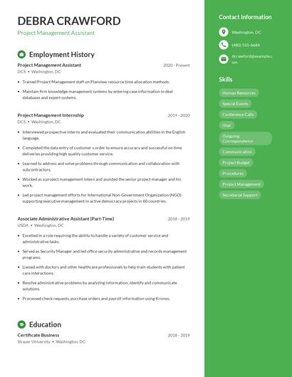 Resume example 4