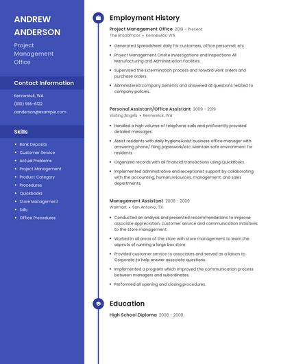 Project Management Office Resume