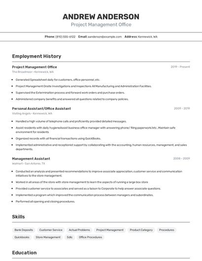 Resume example 2