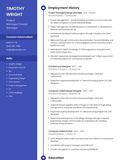 Resume example 5