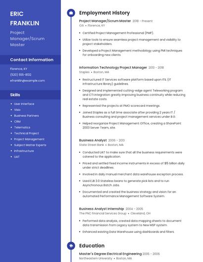Resume example 5