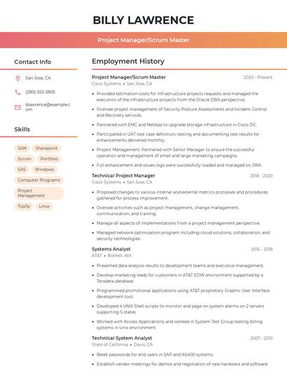 Resume example 3