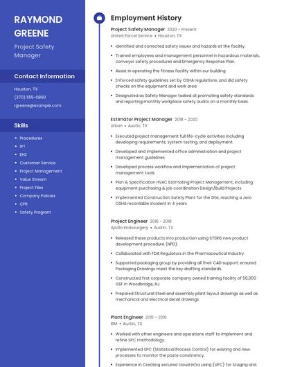 Resume example 4