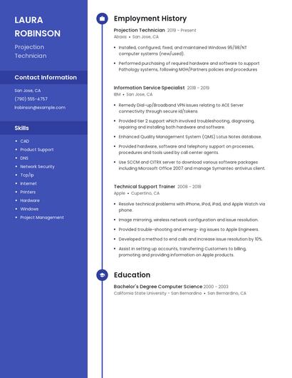 Resume example 5