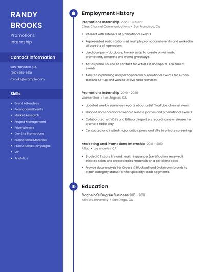 Resume example 5