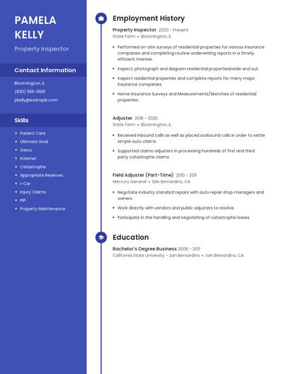 Property Inspector Resume