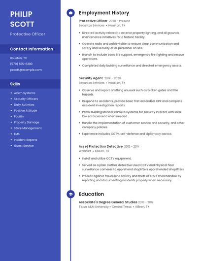 Resume example 4