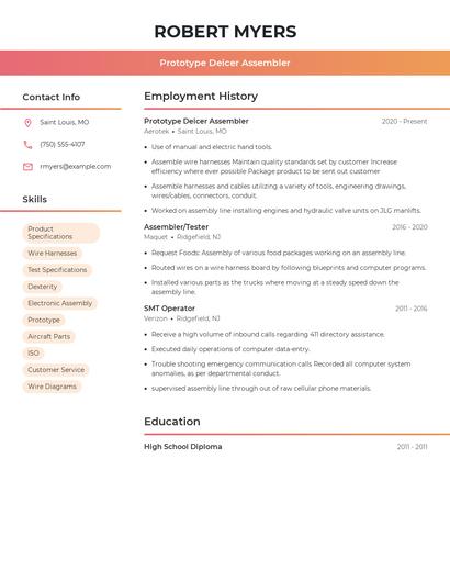 Prototype Deicer Assembler Resume