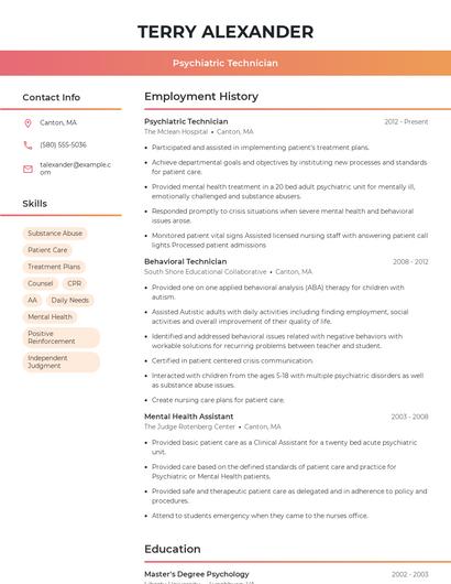 Resume example 3