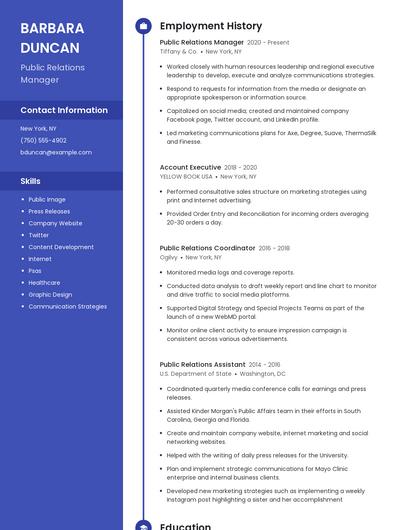 Resume example 5