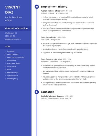 Resume example 5