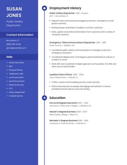 Resume example 5