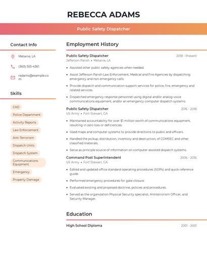 Resume example 3