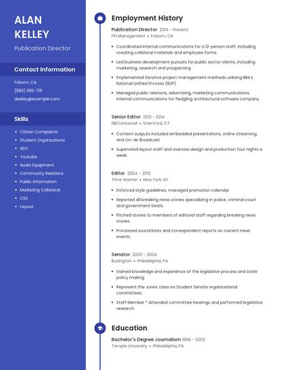 Publication Director Resume
