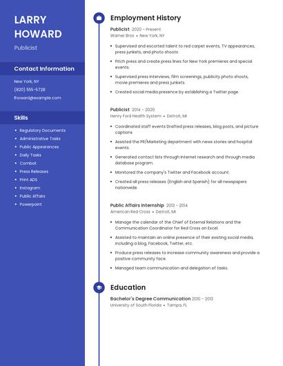 Resume example 4