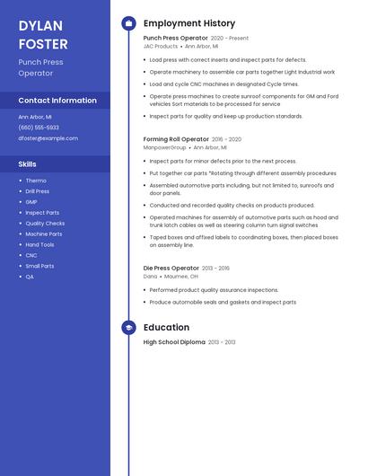 Resume example 5